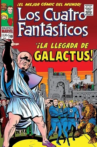 Portada de Los Cuatro Fantásticos 10. 1966: ¡La llegada de Galactus!